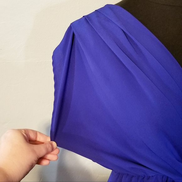 Blue Rain Royal Blue Wrap Dress - Picture 3 of 8